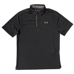 Under Armour Men's UA Rival Athletic Pullover Short Sleeve Polo, 1290140 - Black